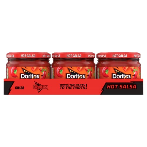 Doritos Hot Salsa Jar, 300 g - Pack of 6 - Hot salsa sensation!