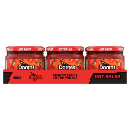 Doritos Hot Salsa Jar, 300 g - Pack of 6 - Hot salsa sensation!