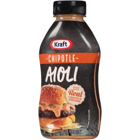 Kraft Chipotle Aioli 12 fl. oz. Bottle (Pack Of 2) - "Chipotle Creaminess!"