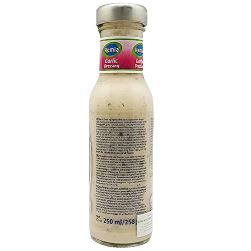 Remia Garlic Dressing with Garlic, Paprika and Fine Herbs Bottle, 250 ml - Garlic Herb Magic!