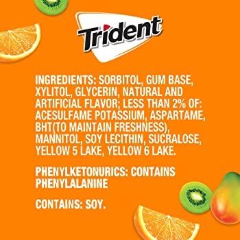 Trident Tropical Twist Sugar-Free Mint, 14 Sticks - Pack of 12 - Exotic Fusion of Refreshment!