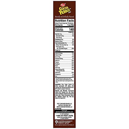 Cocoa Pebbles Chocolate Flavoured Rice Cereal with Real Cocoa- 2 Pack, 2 x 311 g - Chocolate cereal pack