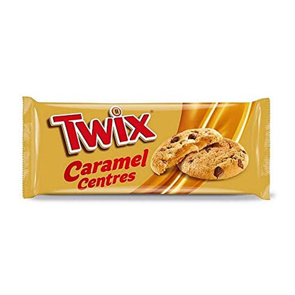 Twix Caramel Centres, Milk Chocolate Chips Crisp Biscuits with Soft Centre, 144 g