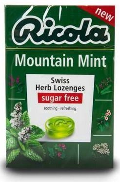 Ricola Mountain Mint Swiss Herb Lozenges, Sugar Free - 40g - Minty Mountain Freshness!