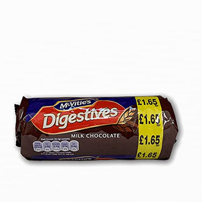 McVities Digestive Milk Chocolate No Artificial Colour or Flavours 266g - "Milk Chocolate Digestives!"