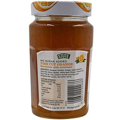 Stute Fine Cut Orange Marmalade Jam, 430 g