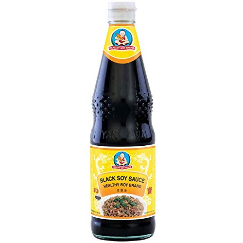 Healthy Boy Thai Soy Sauces Dark for Cooking (700ml) - Authentic Thai dark soy sauce for cooking.