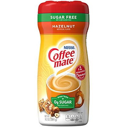 Nestlé Sugar Free Hazelnut Coffee Mate Bottle, 289 G - "Sugar Free Hazelnut Coffee Mate - 289g of Nutty Creamer Delight!"