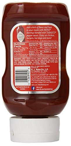 Heinz Hot & Spicy Tomato Ketchup, 397 g - Spicy twist on classic tomato ketchup.