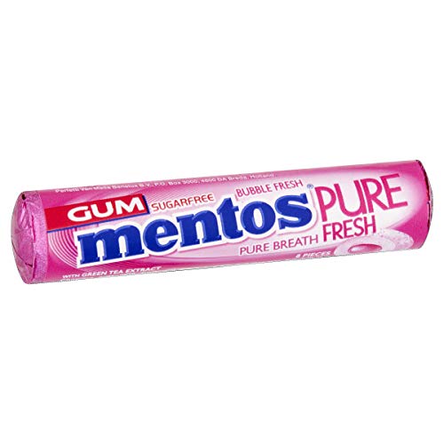 Mentos Sugarfree Pure Fresh, Bubble Fresh, 24 x 15.5 g - "Bubble Freshness!"