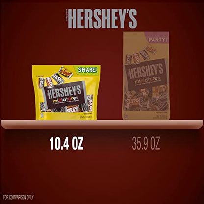 HERSHEY'S Chocolate Miniature, 294 Gm - Assorted miniature chocolate bars, 294g bag.