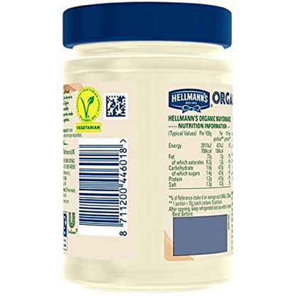 Hellmann's Organic Mayonnaise, 270 g - Organic mayonnaise made with high-quality ingredients.