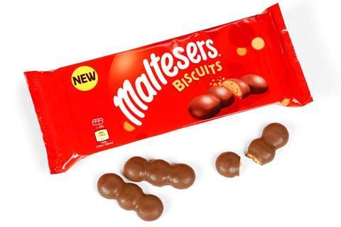 Maltesers Biscuits Coated with Milk Chocolate, 110g - "Chocolate-Coated Malteser Biscuits!"