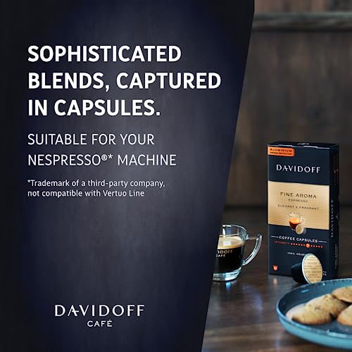 Davidoff Fine Aroma Coffee Capsules - 7/12 Intensity - 10 X Capsules - 55 Gm - Aromatic allure!