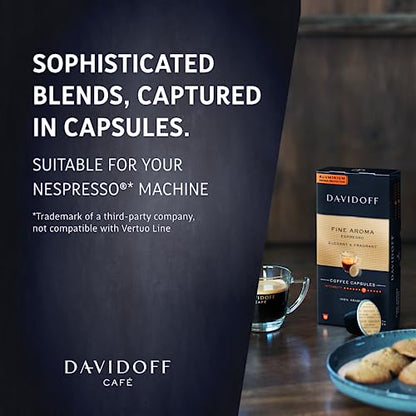 Davidoff Fine Aroma Coffee Capsules - 7/12 Intensity - 10 X Capsules - 55 Gm - Aromatic allure!