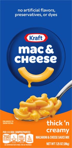 Kraft Macaroni and Cheese Dinner, Thick'n Creamy Pouch, 206 g - "Thick & Creamy!"