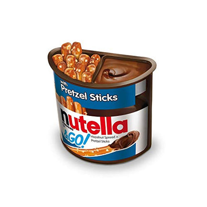 Nutella Hazelnut Spread & Pretzels Sticks &Go! - Pack of 2 Pouch, 2 x 54 g - "Perfect snack combo!"