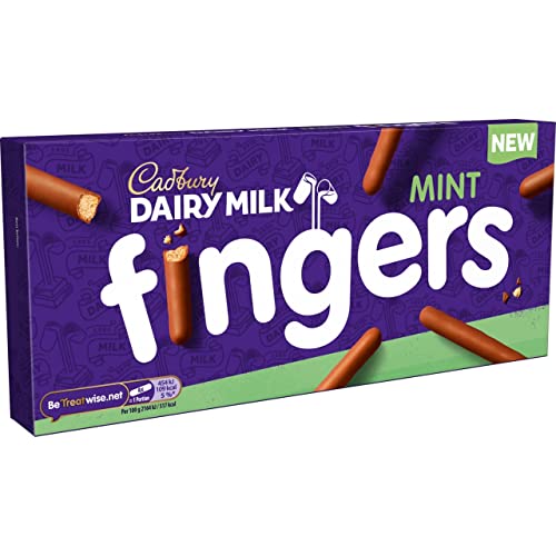 Cadbury Dairy Milk Fingers Mint Flavour 114g - Minty fingers