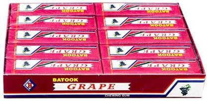 Batook Chewing Gum Grape 20 X 12g - Pack of 1 - Juicy grape goodness in every chew