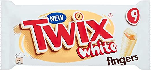 Twix Chocolate Buiscuit Covererd with White Chocolate 9 Bar (180g)