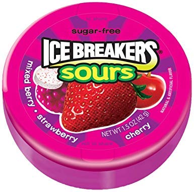 Ice Breakers Sours Cherry, 42g - Experience the zingy delight of cherry sours, 42g of mouth-puckering goodness.