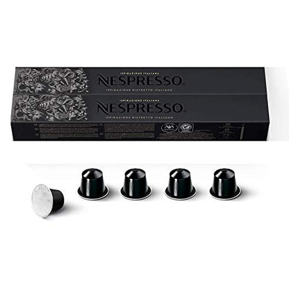 Nespresso Ispirazione Ristretto Italiano, Original Line Coffee Capsules, Dark Roast Espresso, 20 Count Coffee Pods, Brews 1.35 oz