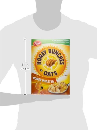 Honey Bunches of Oats Post Honey Bunches of Oats Crunchy Honey Roasted, 411 G - Crunchy honey-roasted clusters for a morning burst of joy, 411g.