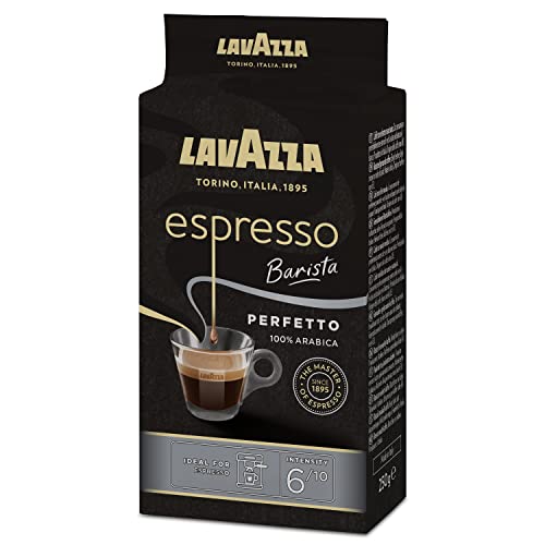 Lavazza Perfetto Espresso, 100% Arabica Ground Coffee Powder, 250 g (1493) - "Perfetto Espresso Taste!"