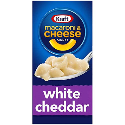 Kraft Macaroni and Cheese Dinner, White Cheddar Pack of 4, x 206 g - "White Cheddar Pack!"