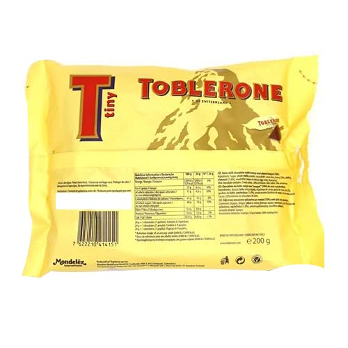 Toblerone Swiss Milk Chocolate with Honey & Almond Nougat 200 Grams