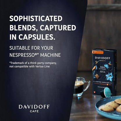 Davidoff Origins Asia Espresso Coffee 9/12 Intensity 10x Capsules, 1.94 oz ℮ 55 g - Asian espresso excellence!