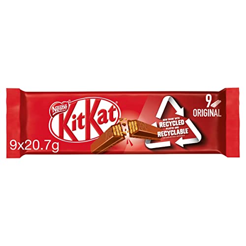 Nestel Kitkat Original 9X2. - "Original KitKat - 9x2 Packs of Crunchy Chocolate Goodness!"