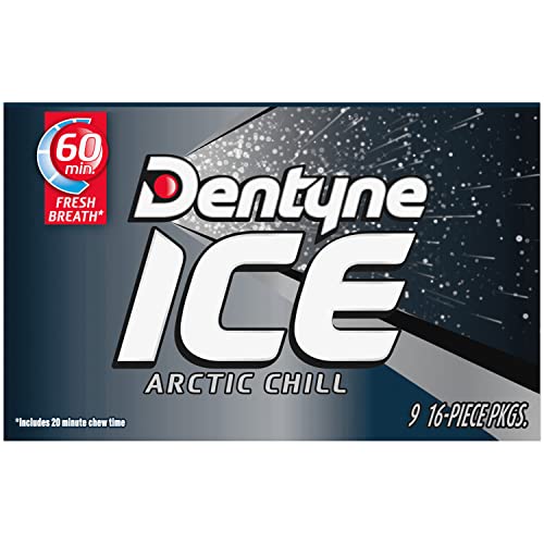 Dentyne Ice Arctic Chill 16 - Count Pack Of 9 - Icy cool freshness!