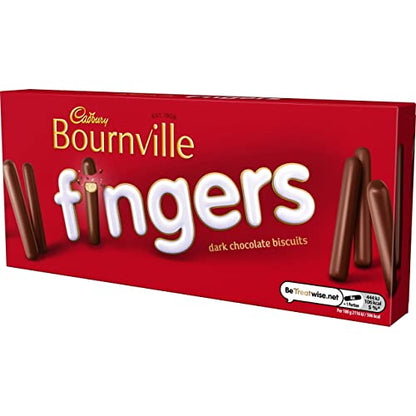 Cadbury Bournville Fingers Dark Chocolate with Crispy Biscuits, 114g - Dark crispy fingers