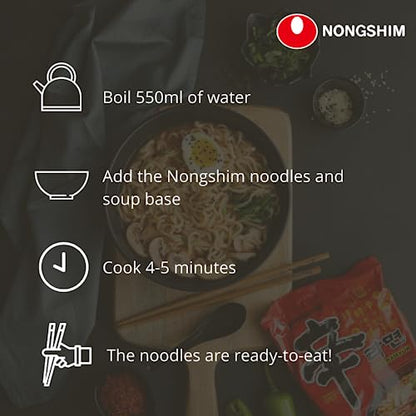 Nongshim Soon Veggie Ramyun Noodle Soup, Instant Noodle, 3.95 oz â„® 112 g - "Vegetarian delight!"