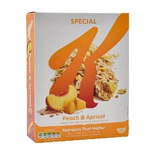 Kellogg's Special K Peach & Apricot 360g - Irresistible Blend of Crispy Flakes with Real Fruit Goodness for a Deliciously Healthy Start