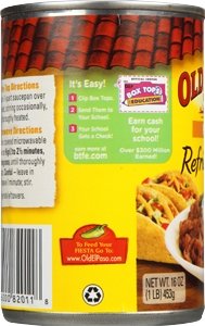 Old Elpaso Refried Fat Free Beans , 453g - "Fat-free bean goodness!"