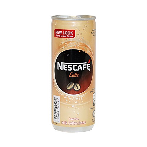 Nestlé Nescafé Coffee Can - Latte, 240 Ml, Light Brown, Liquid, Pack of 1 - "Nescafe Coffee Can Latte - 240ml of Smooth, Ready-to-Drink Latte!"