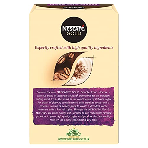 Nescafe Gold Double Choc Mocha Coffee Premix, 6.49 oz / 184 g, 2 Pack - "Double Choc Mocha Magic - Two Packs of Chocolatey Goodness!"