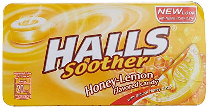 Halls Honey Lemon Yellow Candy, 22.4g - Enjoy the classic combination of honey and lemon in a convenient candy form.