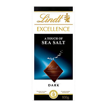 Lindt Excellence Sea Salt Touch Chocolate 100 Grams