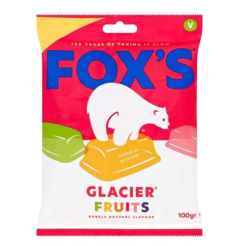 Fox's Glacier Fruits, 130 g - Classic fruit sweets!