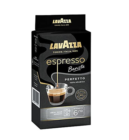 Lavazza Perfetto Espresso, 100% Arabica Ground Coffee Powder, 250 g (1493) - "Perfetto Espresso Taste!"