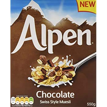 Alpen Chocolate Swiss Style Muesli, 550g - Chocolatey Crunch!