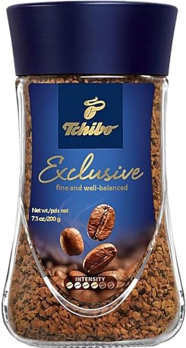 Tchibo Exclusive Instant Coffee 100g – Premium Aroma in Every Sip, Rich and Smooth Blend for Coffee Enthusiasts, Quick and Convenient Brewing