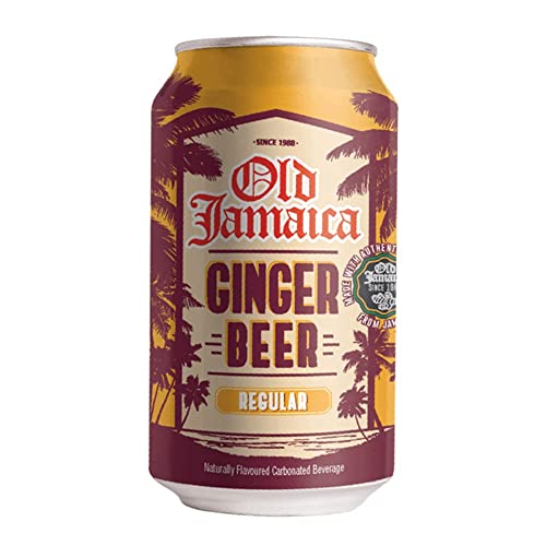 Old Jamaica Regular Ginger Beer Can- 4 Pack, 4 X 330 Ml, Vegetarian - "Stock up on ginger beer!"