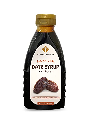 Al Barakah All Natural Arabian Date Syrup 400g | Khajur or Khajoor Syrup | No Added Sugar | No Preservatives | Vegan- Plant Based | Non GMO Dates - Sweet & Pure!