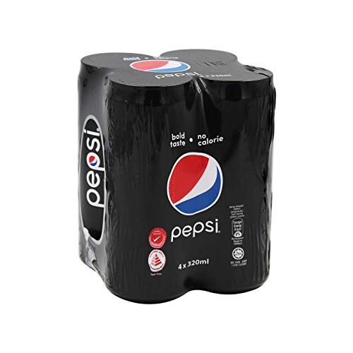 Pepsico Chefsneed Pepsi Black 320Ml, Pack Of 4 Cans (Imported Product), Vegetarian - "Chef's choice Pepsi black!"