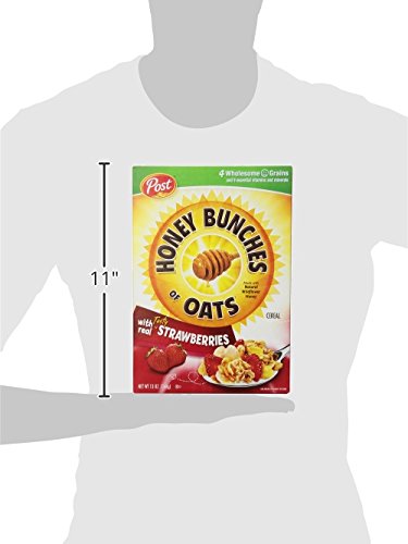 Honey Bunches of Oats Post Honey Bunches of Oats with Real Tasty Strawberry, 368 G - Real strawberry goodness in every crunchy bite, 368g.