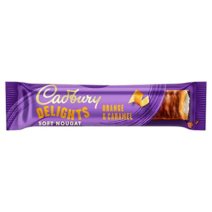 Cadbury Delights Soft Nougat Orange & Caramel Flavour (5 Bars) 110g - Orange caramel nougat